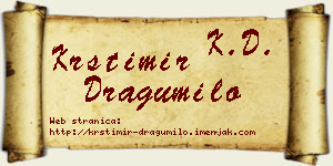 Krstimir Dragumilo vizit kartica